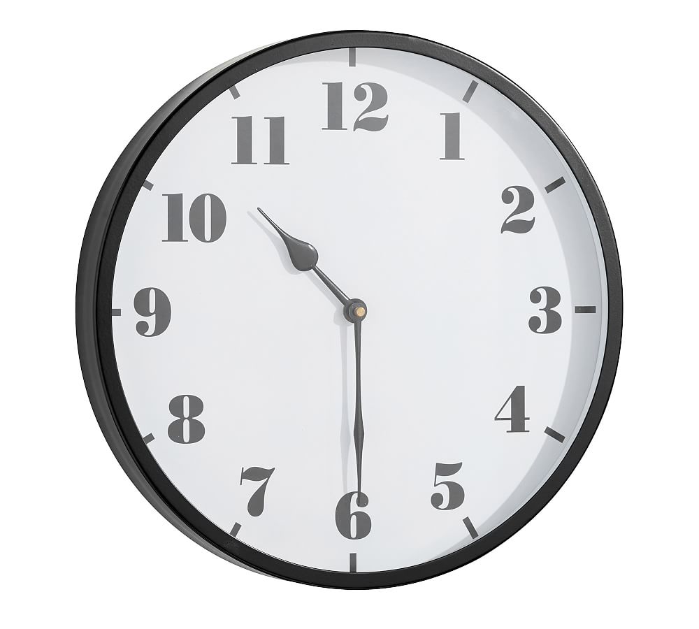 Standard Wall Clocks Pottery Barn