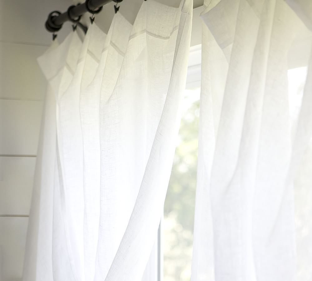 Linen Sheer Curtain Pottery Barn