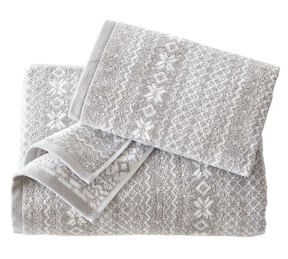 Fair Isle Jacquard Towels | Pottery Barn