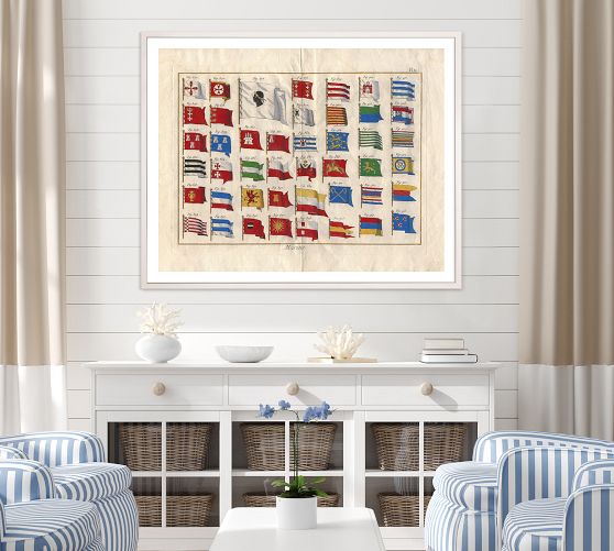 Marine Flags With Frame | Pottery Barn