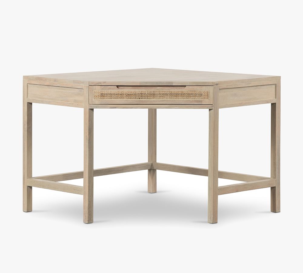 Dolores Cane Corner Desk Pottery Barn