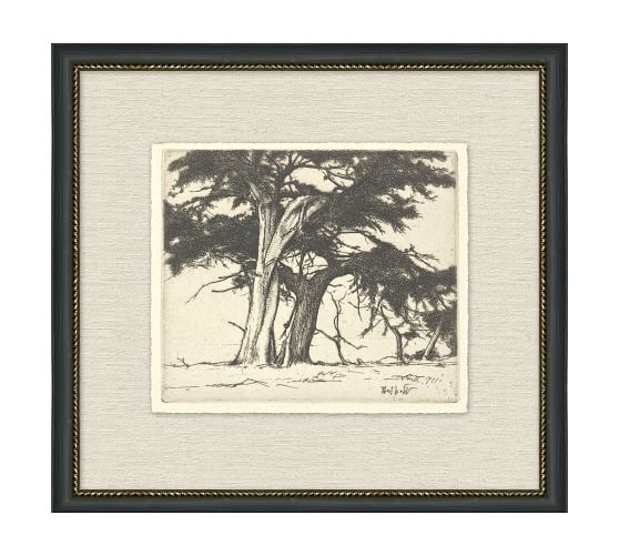 Tree Etching Framed Wall Art | Landscape Prints | Pottery Barn