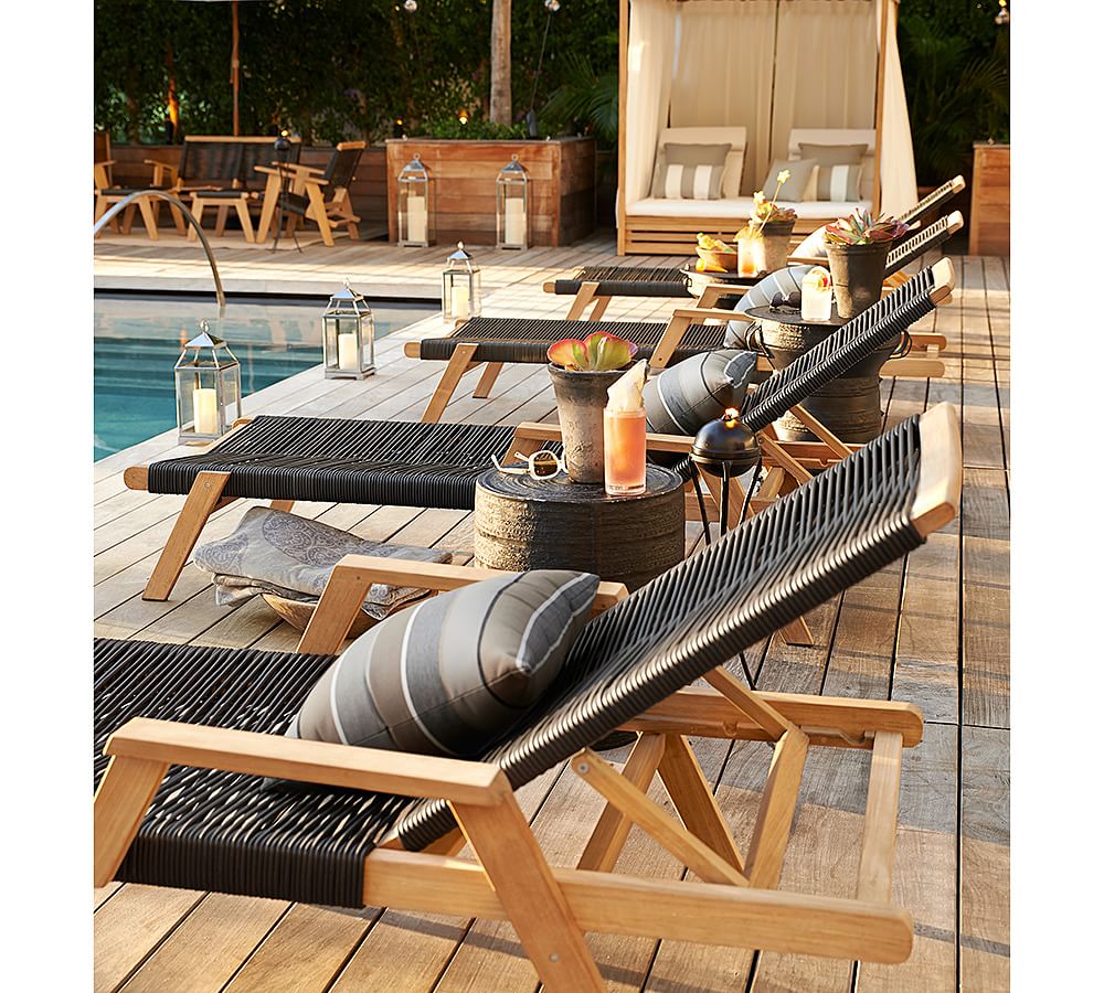 Sunbrella® Milano Striped Outdoor Throw Pillow Pottery Barn