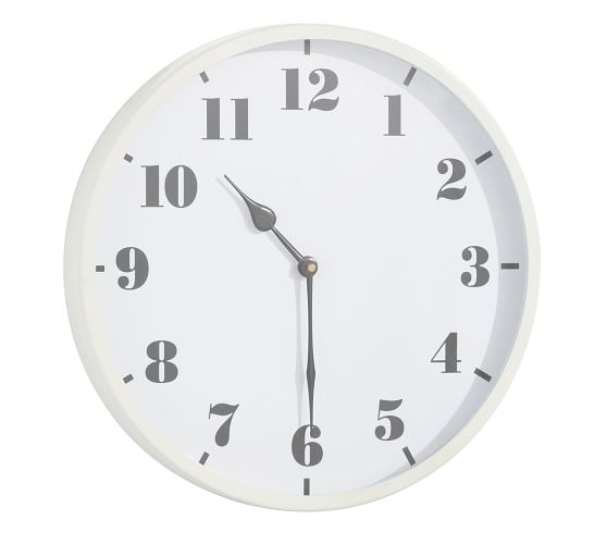 Standard Wall Clocks Pottery Barn