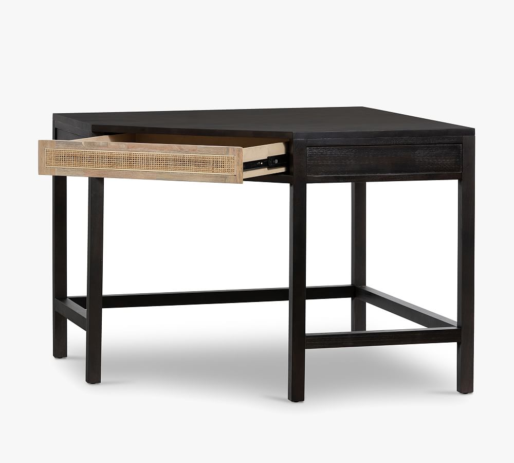 Dolores Cane Corner Desk Pottery Barn