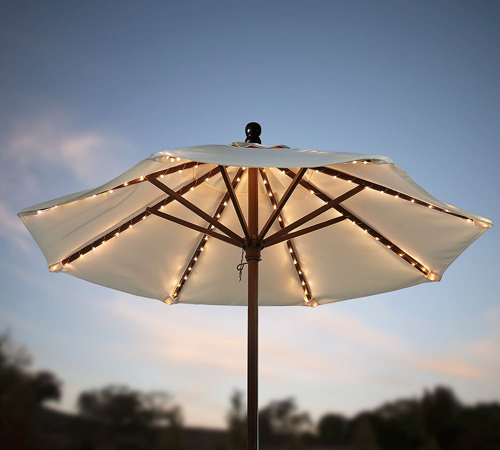 Mini LED Umbrella String Lights Pottery Barn