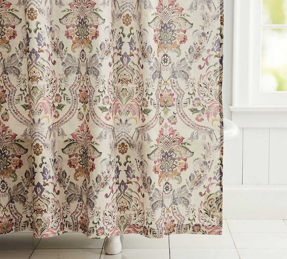 Ivana Printed Shower Curtain Pottery Barn