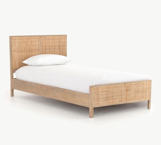 Dolores Cane Platform Bed | Pottery Barn