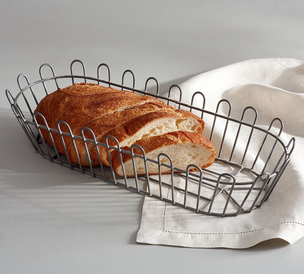 Farmhouse Wire Bread Basket Kitchen Accessories Pottery Barn