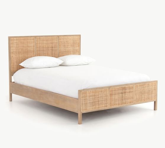 Dolores Cane Platform Bed | Pottery Barn