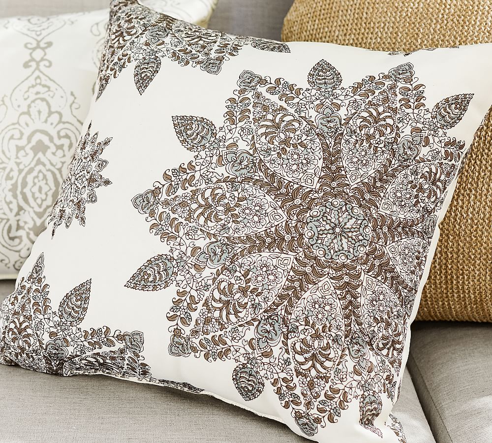 Lana Medallion Outdoor Throw Pillow Pottery Barn