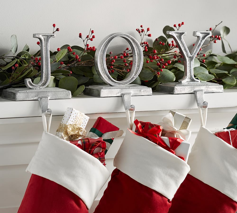Joy Stocking Holders Pottery Barn