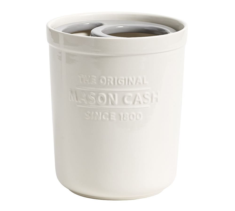 Mason Cash Stoneware Utensil Holder & Trivet Pottery Barn