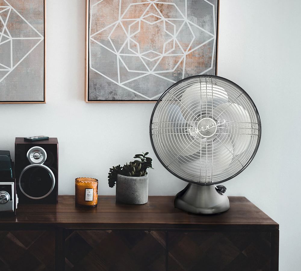 Vornado Silver Swan S Vintage Oscillating Fan Pottery Barn