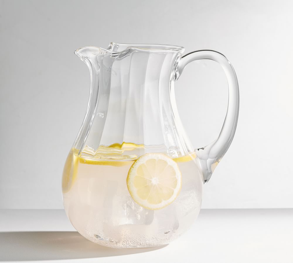 Optic Glass Pitcher Pottery Barn