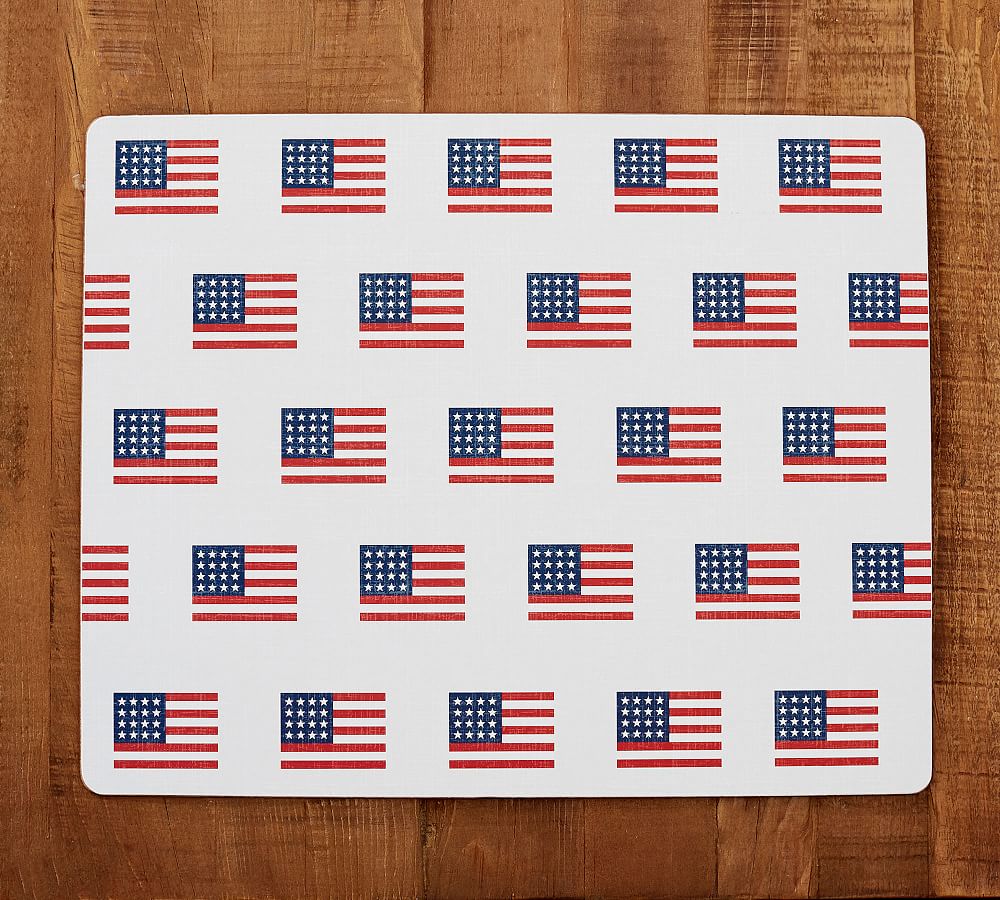 All Over American Flag Cork Placemat Pottery Barn