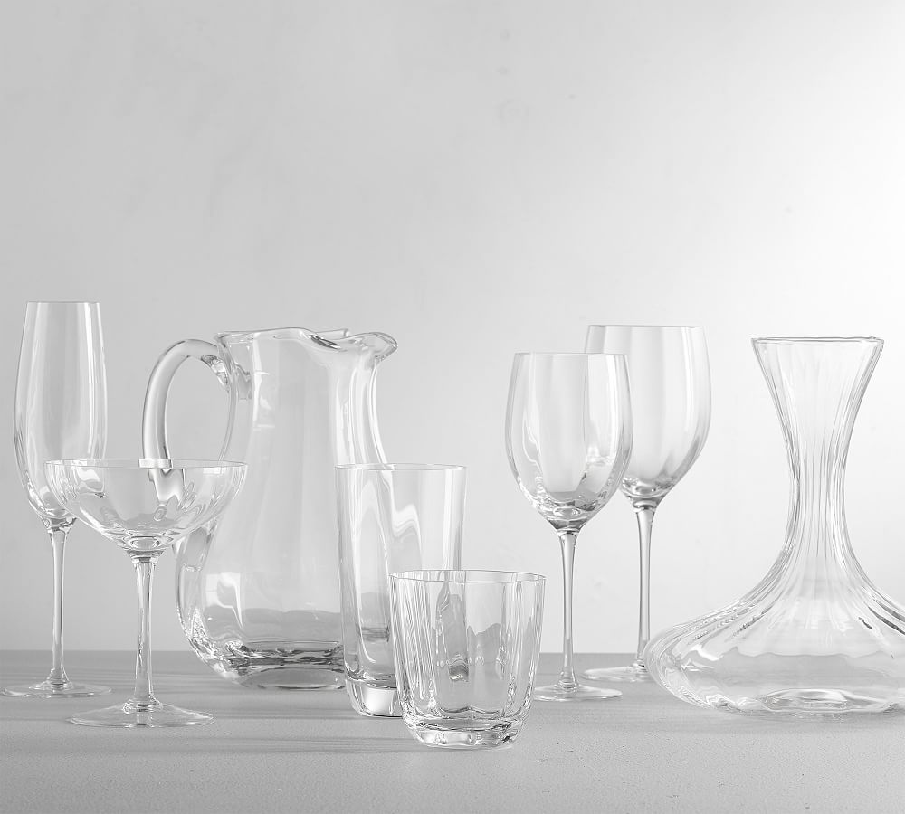Optic Glass Pitcher Pottery Barn