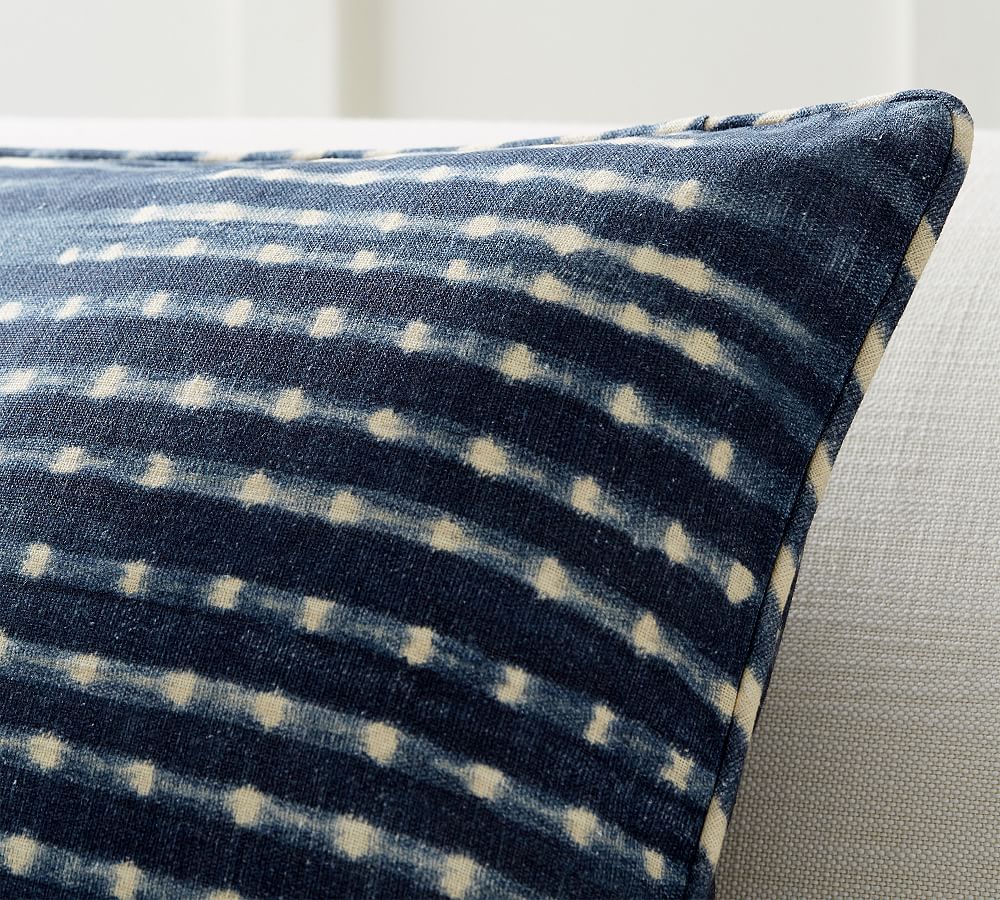 Shibori Diamond Decorative Pillow Cover Pottery Barn