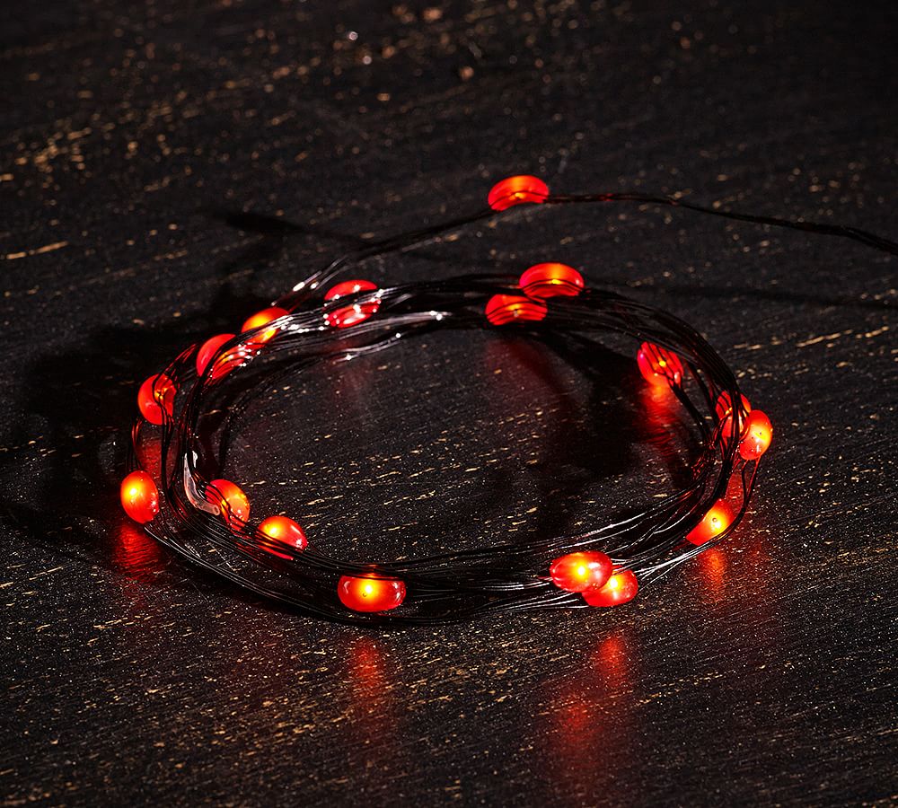 LED String Lights Orange Pottery Barn