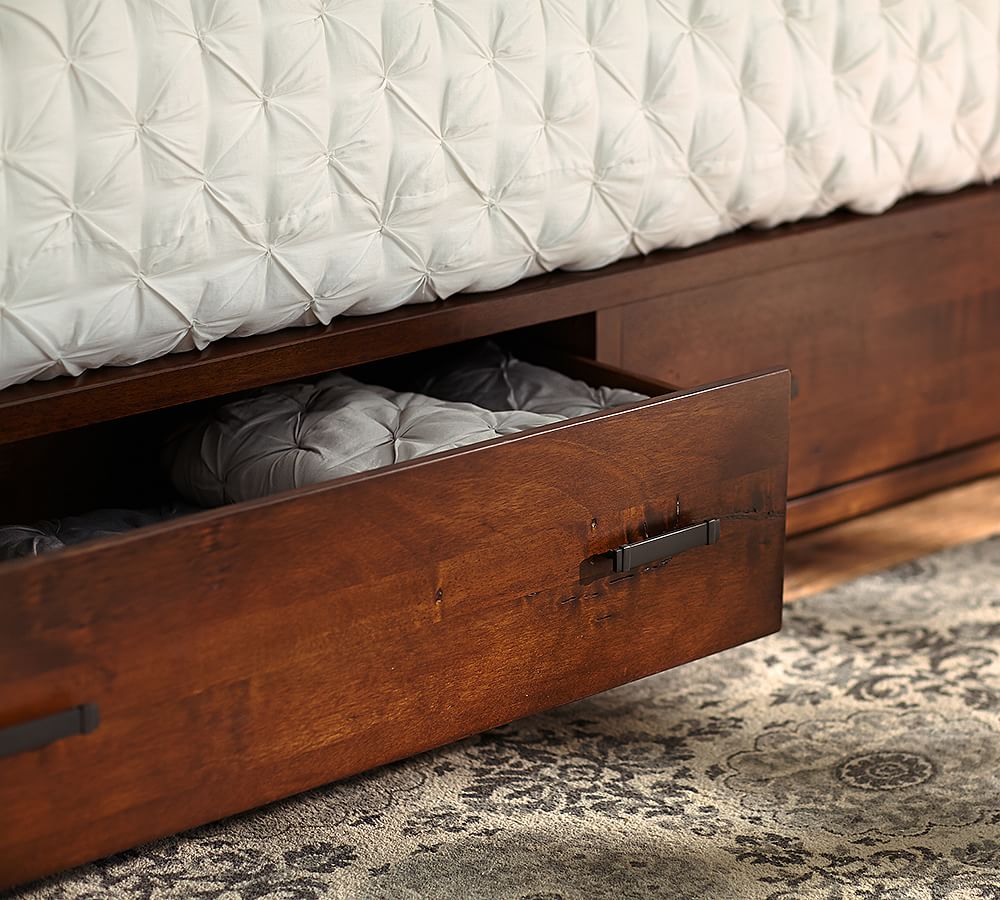 Sumatra Storage Platform Bed Pottery Barn