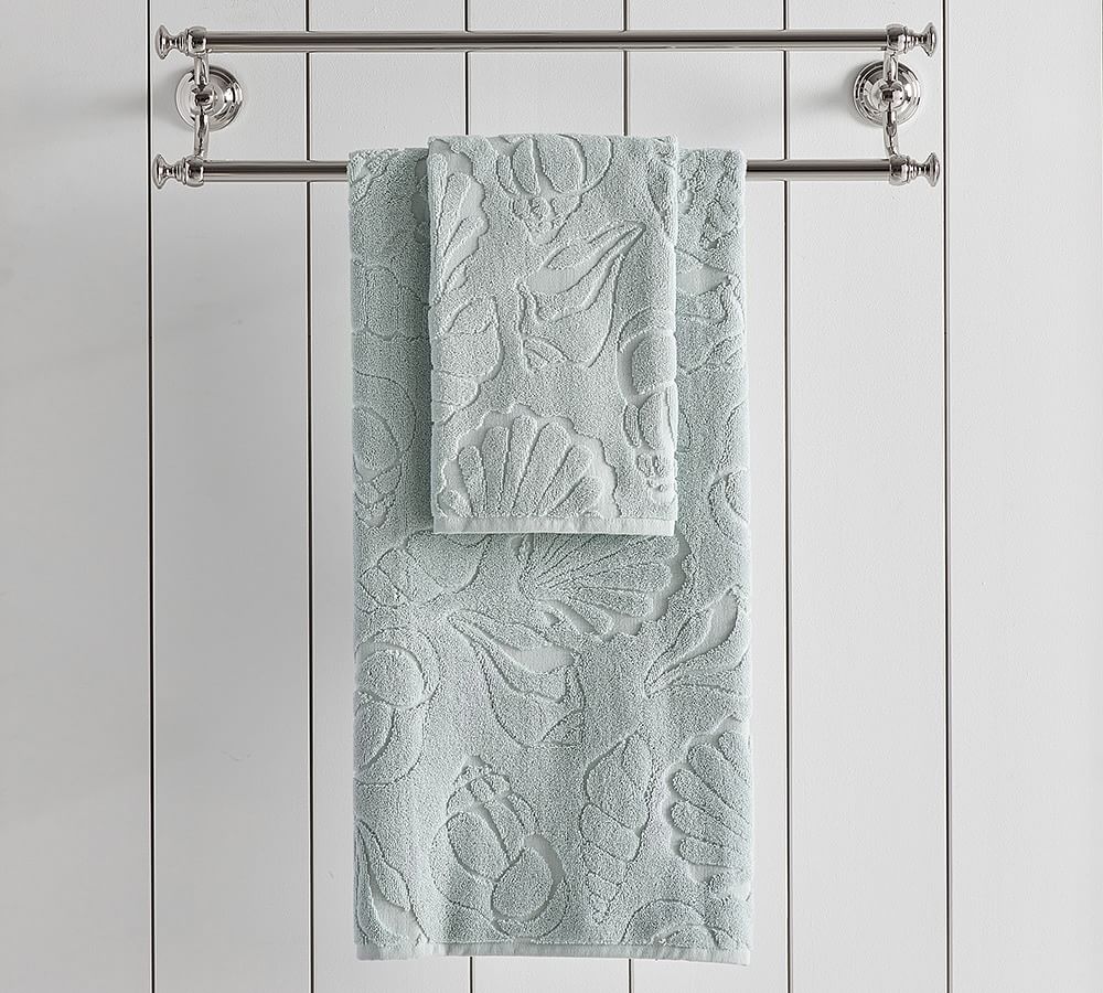 Shell Sculpted Towels | Pottery Barn