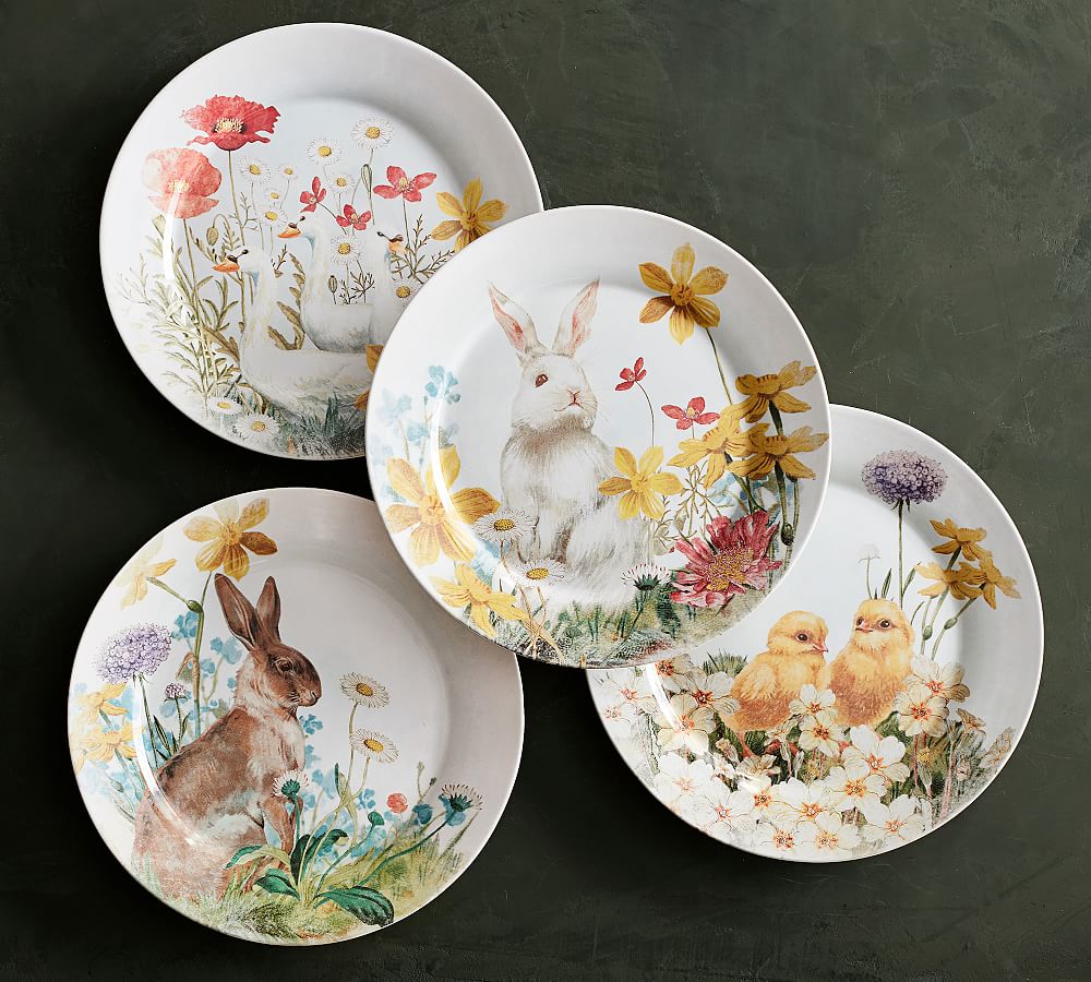 Hilltop Garden Salad Plate, Set of 4 Pottery Barn