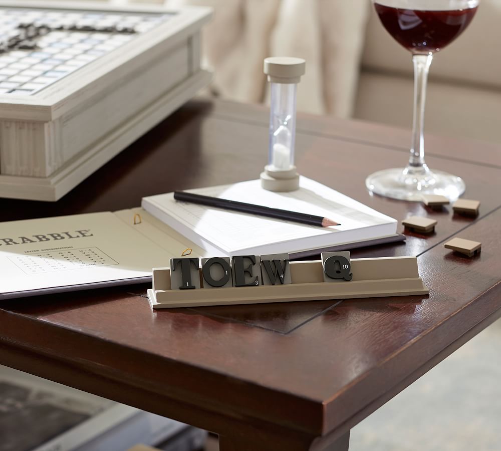 Wooden Scrabble Board Game Luxury Edition Pottery Barn