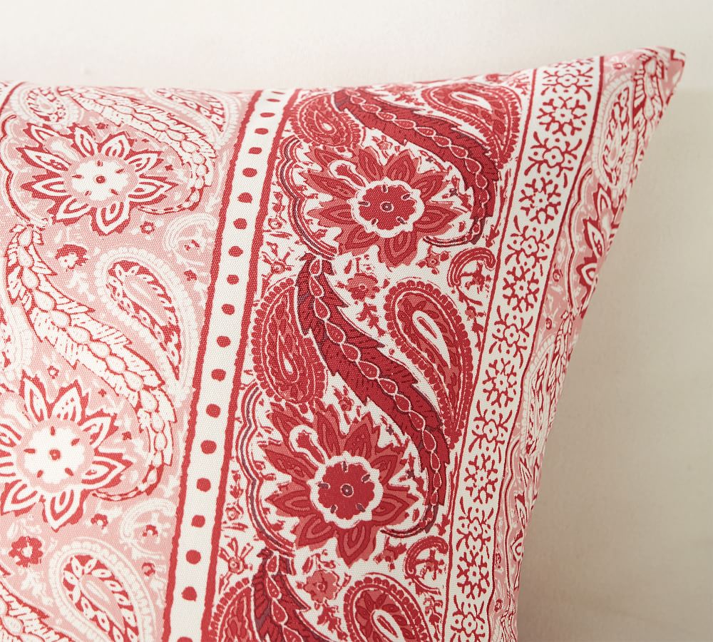 Outdoor Quinta Print Lumbar Pillow | Pottery Barn