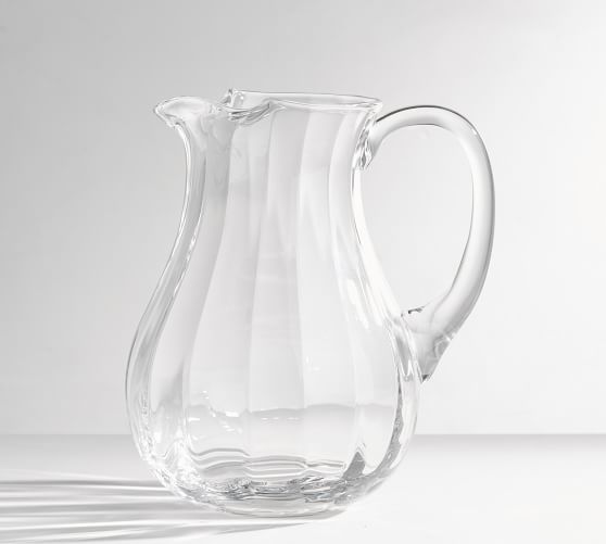 Optic Glass Pitcher Pottery Barn
