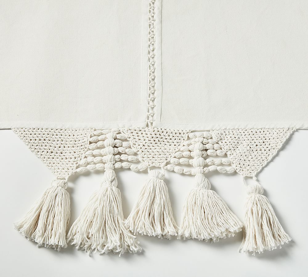 The Emily & Meritt Macrame Tassel Table Throw Pottery Barn