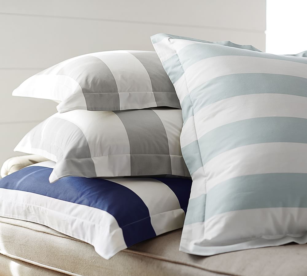 PB Classic Stripe 400Thread Count Patterned Duvet Cover & Sham