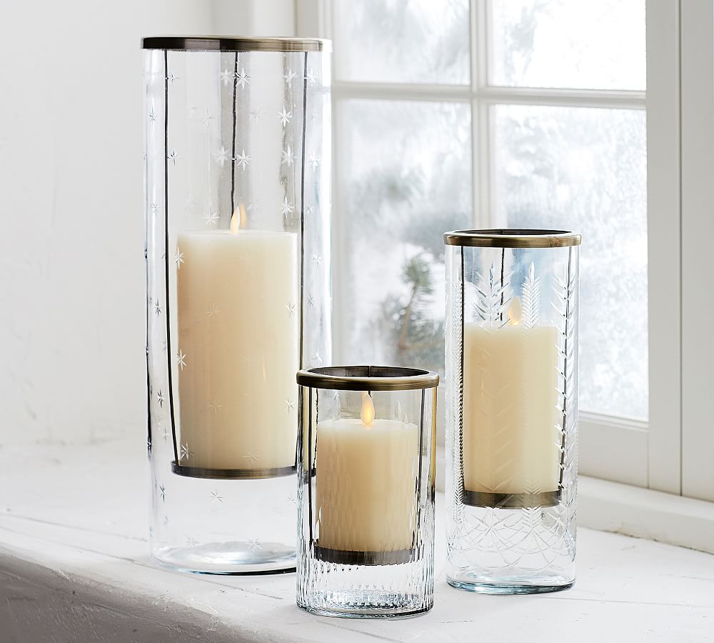 Cut Glass Hurricanes | Candle Holder | Pottery Barn