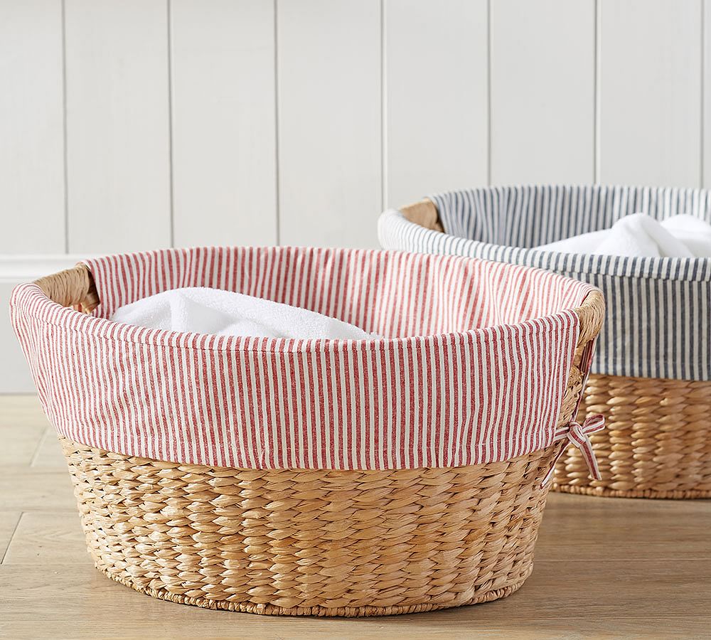 Savannah Laundry Basket Liners Pottery Barn