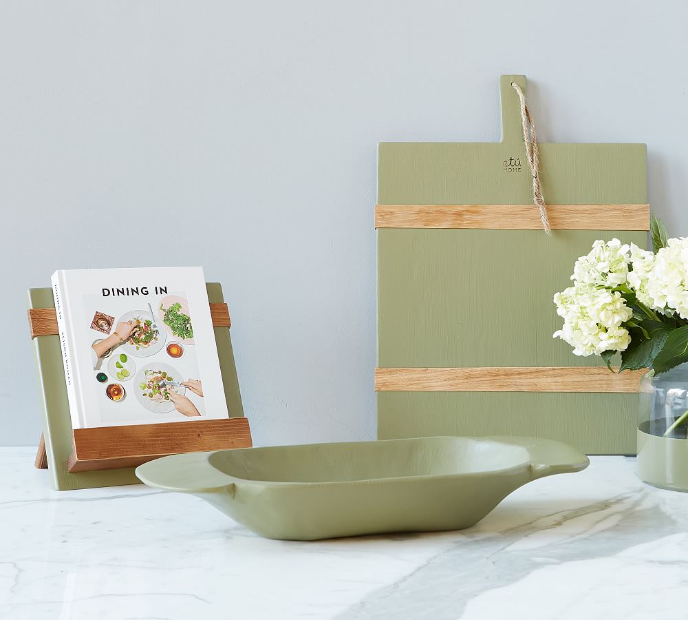 Handmade Reclaimed Wood Cookbook Holders Pottery Barn