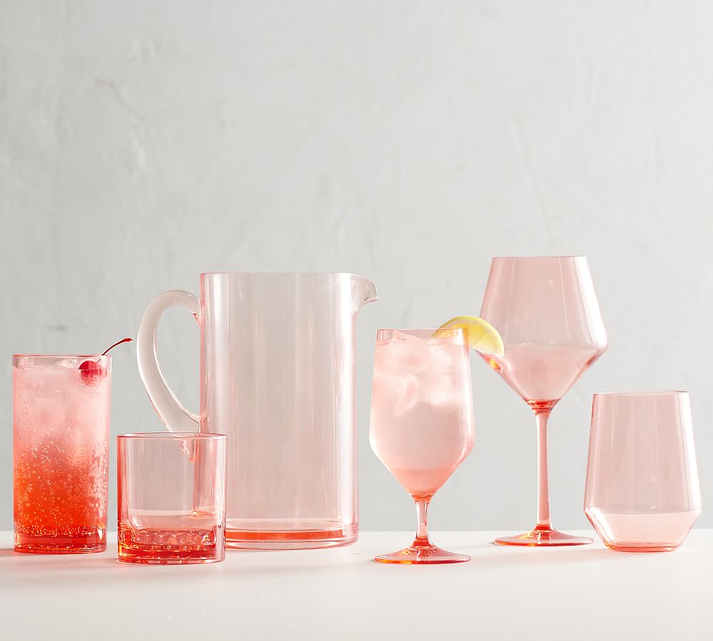 Happy Hour Acrylic Drinkware Collection Coral Pottery Barn