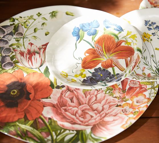 Flora Melamine Serving Platter | Pottery Barn