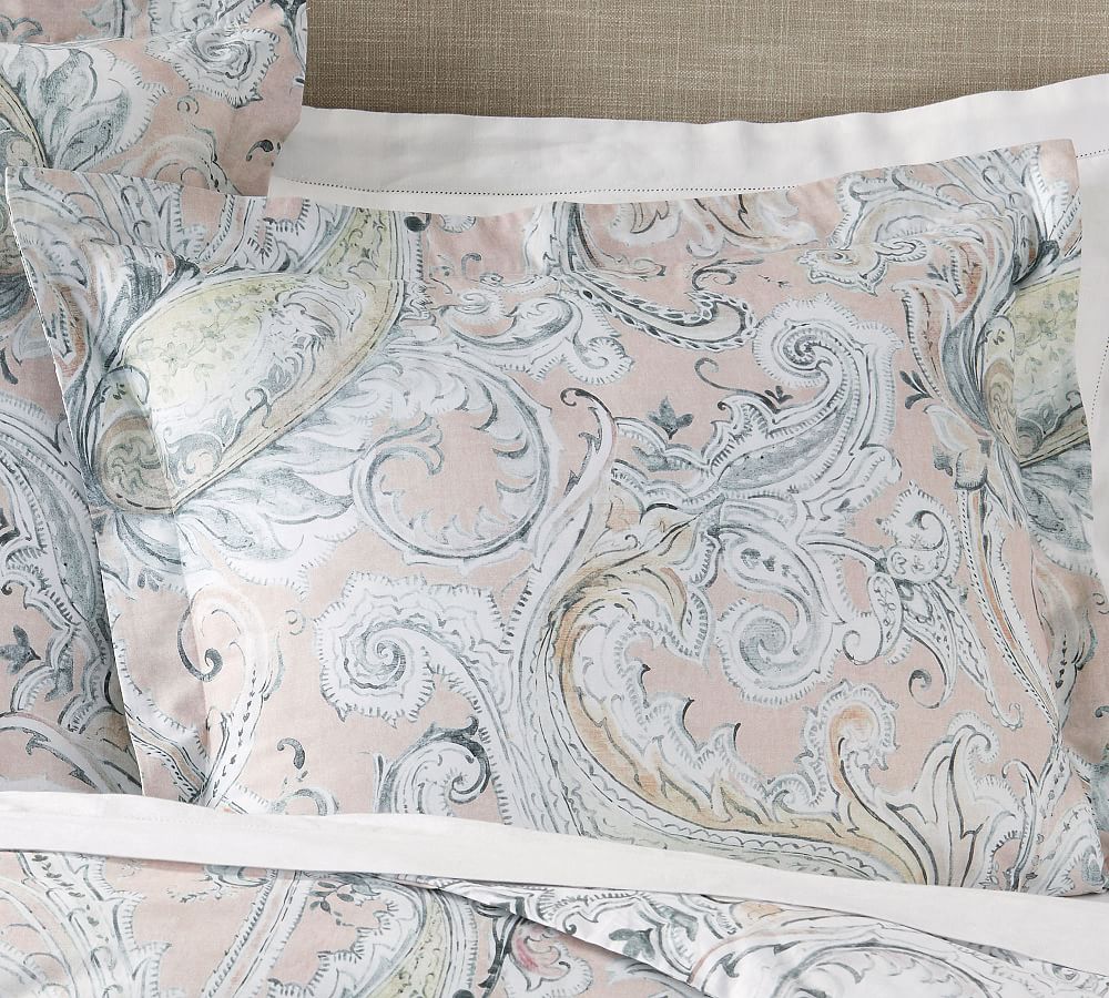 Mallorie Reversible Organic Pillow Sham Pottery Barn