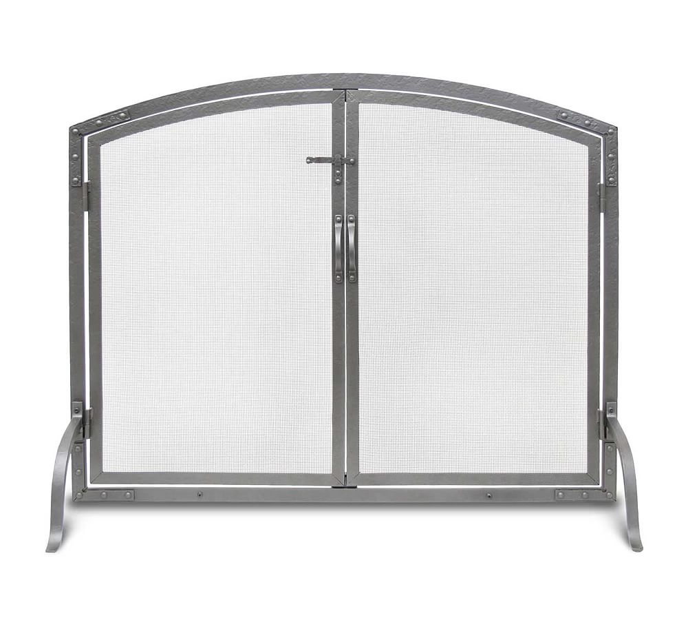Arched Door Old World Fireplace Screen | Pottery Barn