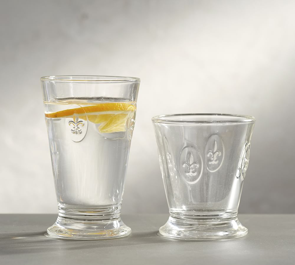 La Rochère Fleur de Lys Cocktail Glasses, Set of 6 Pottery Barn