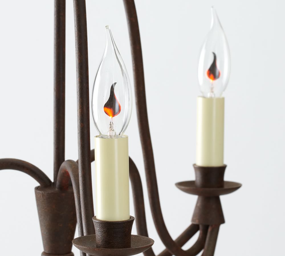 Flickeringinging Chandelier Bulb, Set of 6 Pottery Barn