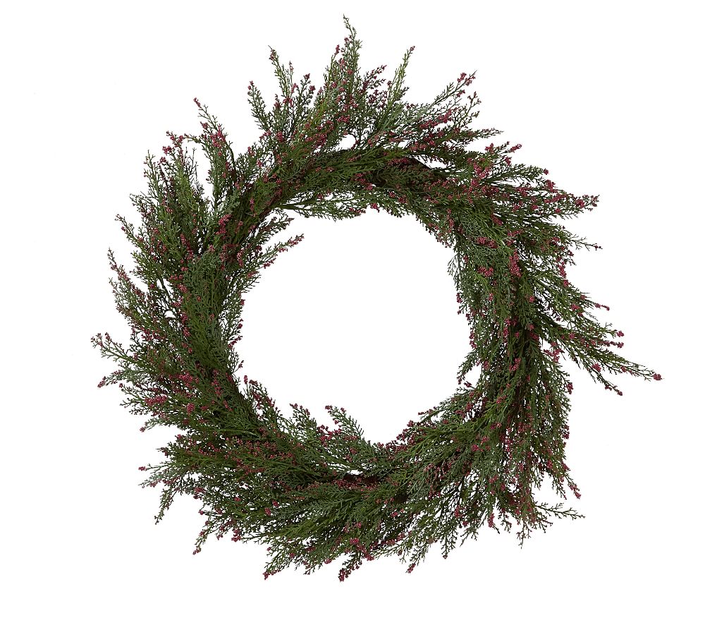 Faux Juniper Berry Wreath Pottery Barn