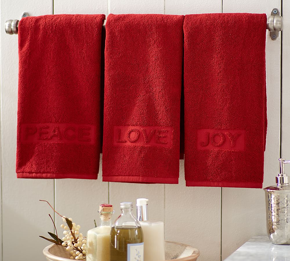 Holiday Hand Towels Pottery Barn
