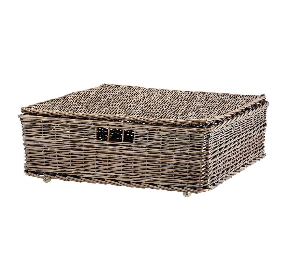 Willow Underbed Storage Basket Pottery Barn