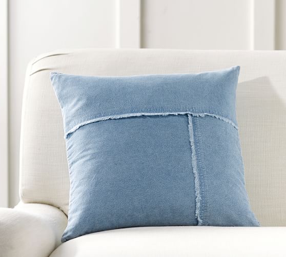 Pieced Denim Pillow Cover Pottery Barn