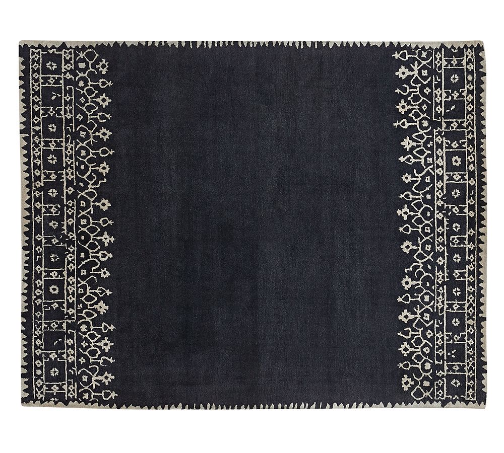 Desa Bordered HandTufted Wool Rug Pottery Barn