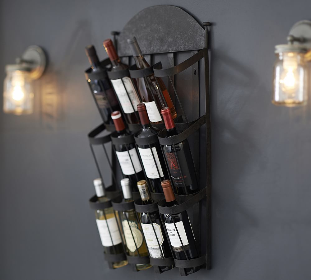 Vintners WallMount Wine Rack Pottery Barn