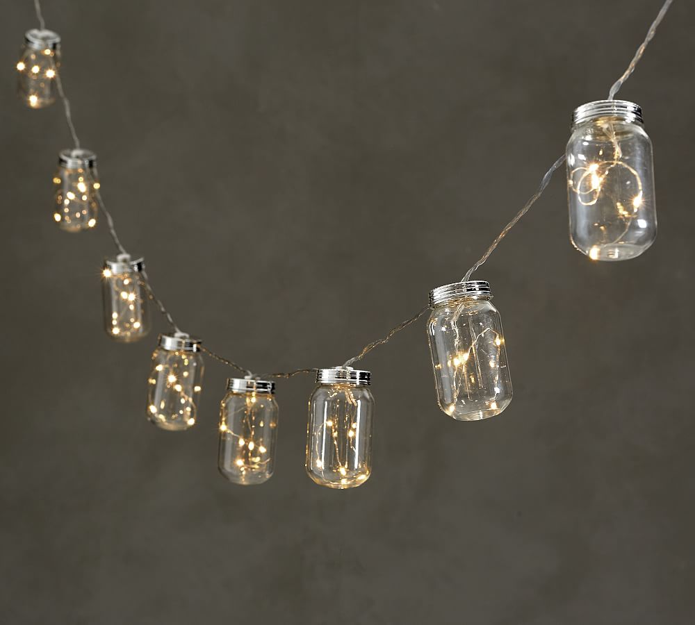 Mason Jar String Lights Pottery Barn