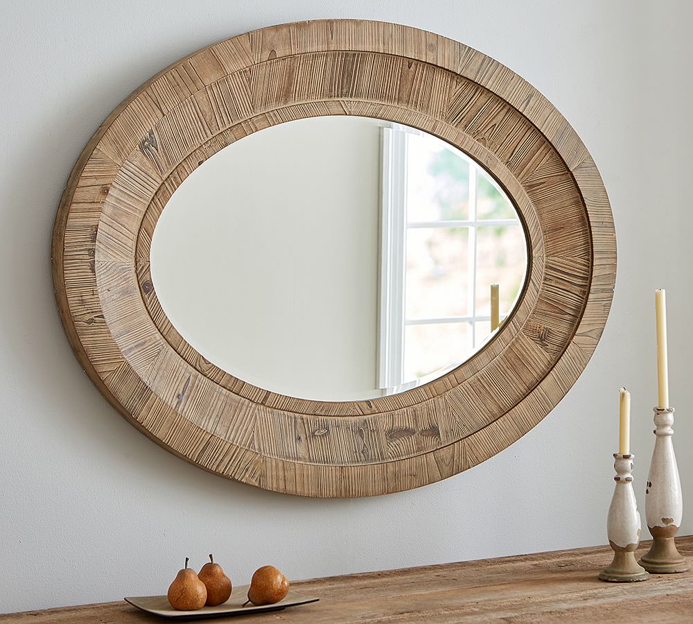 Quinn Oval Wall Mirror Pottery Barn