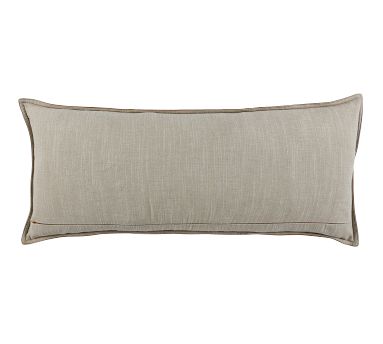 Gaona Leather Long Lumbar Throw Pillow | Pottery Barn