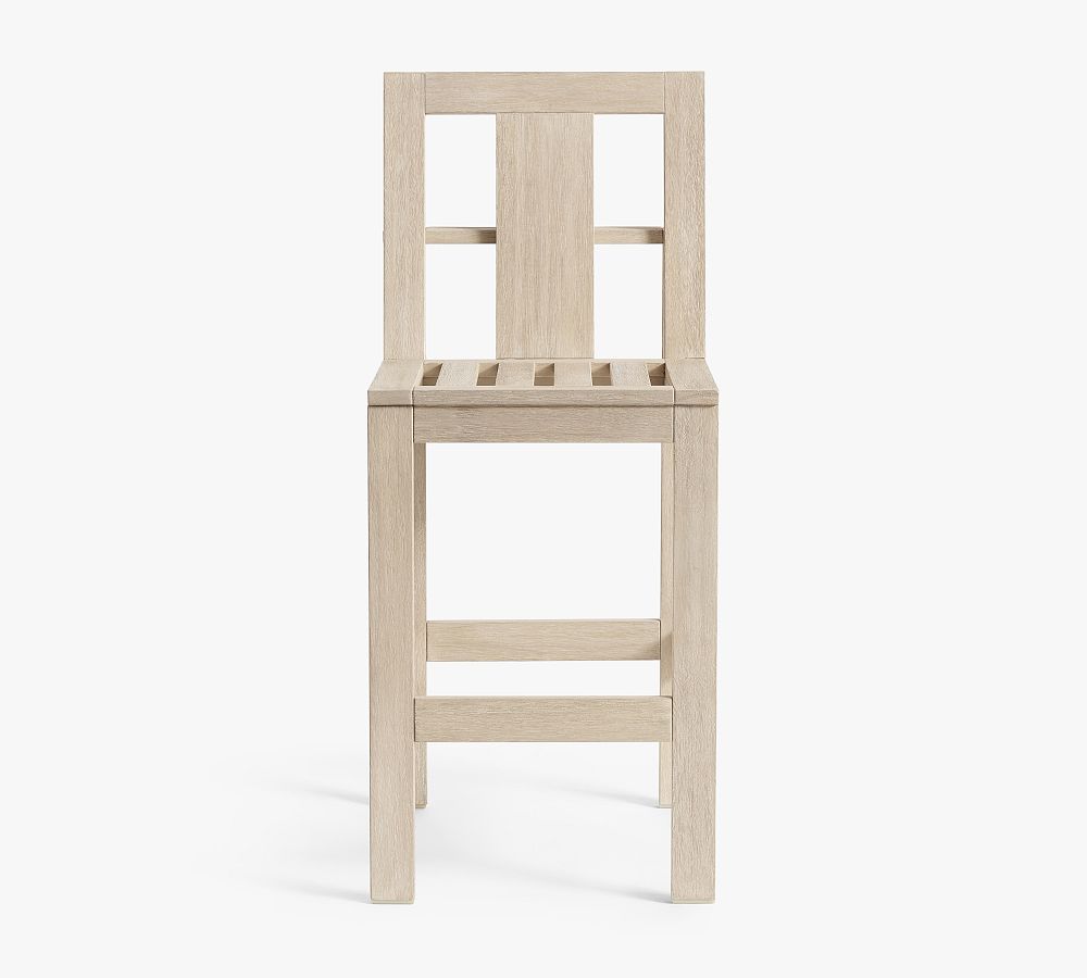 Indio FSC® Eucalyptus Patio Barstool | Pottery Barn